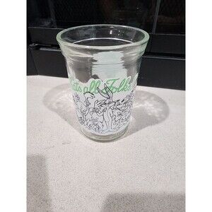 Welch's Looney Tunes Jelly Jar Glass 1994, That's All Folks, Bugs Bunny Tweetie